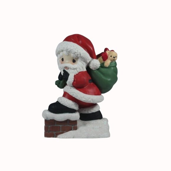 Precious Moments Christmas Santa Figurine May Your Every Wish Come True 181021 - Picture 9 of 11